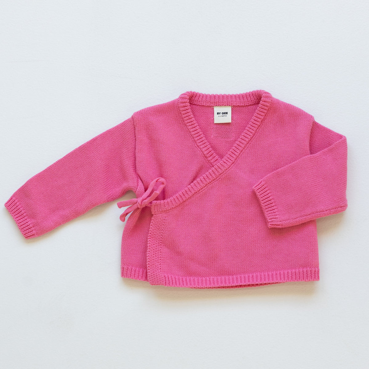 Organic Knitted Cardigan - Strawberry