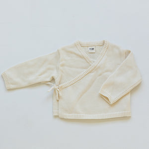 Organic Knitted Cardigan - Vanilla Cream