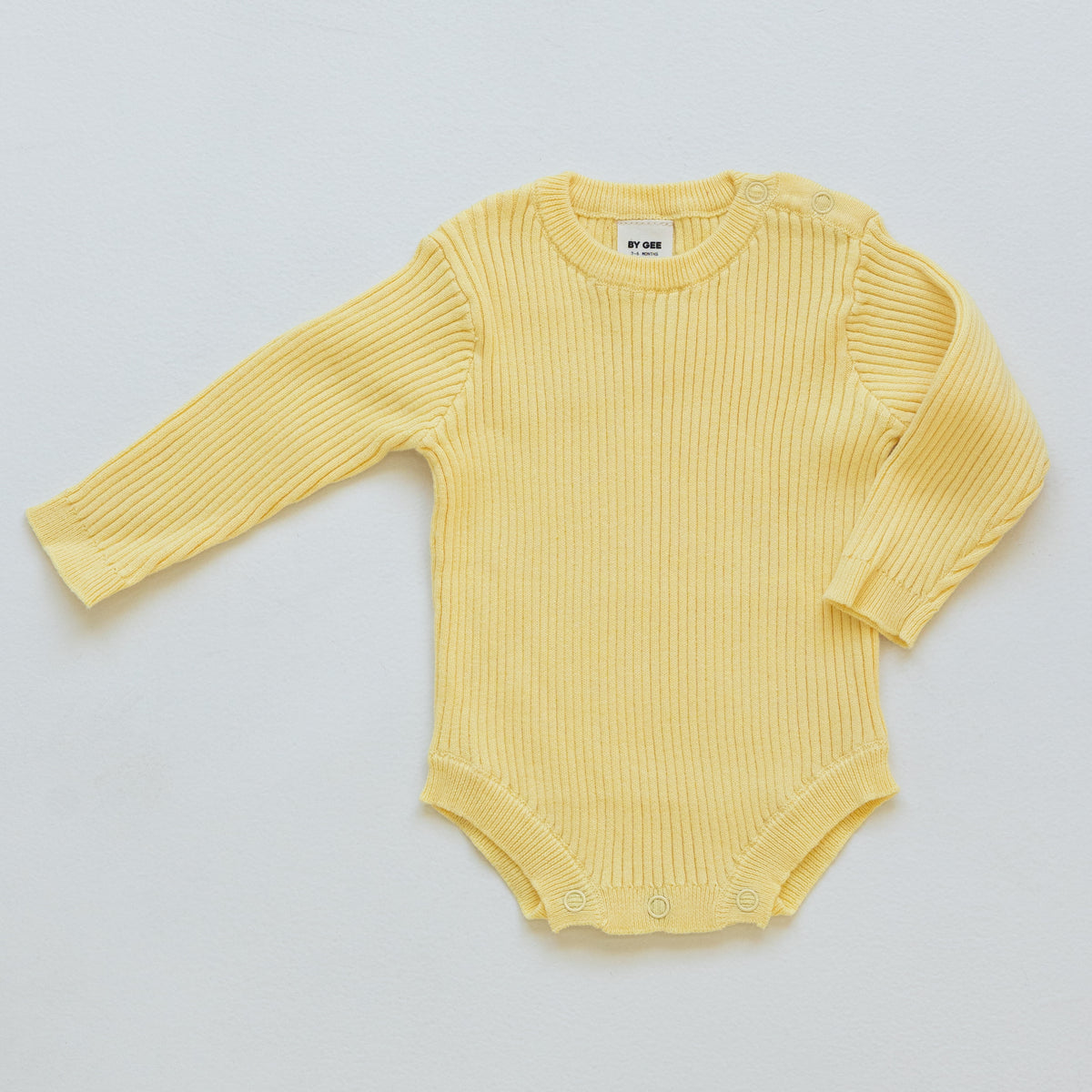 Organic Knitted Romper - Butter Yellow