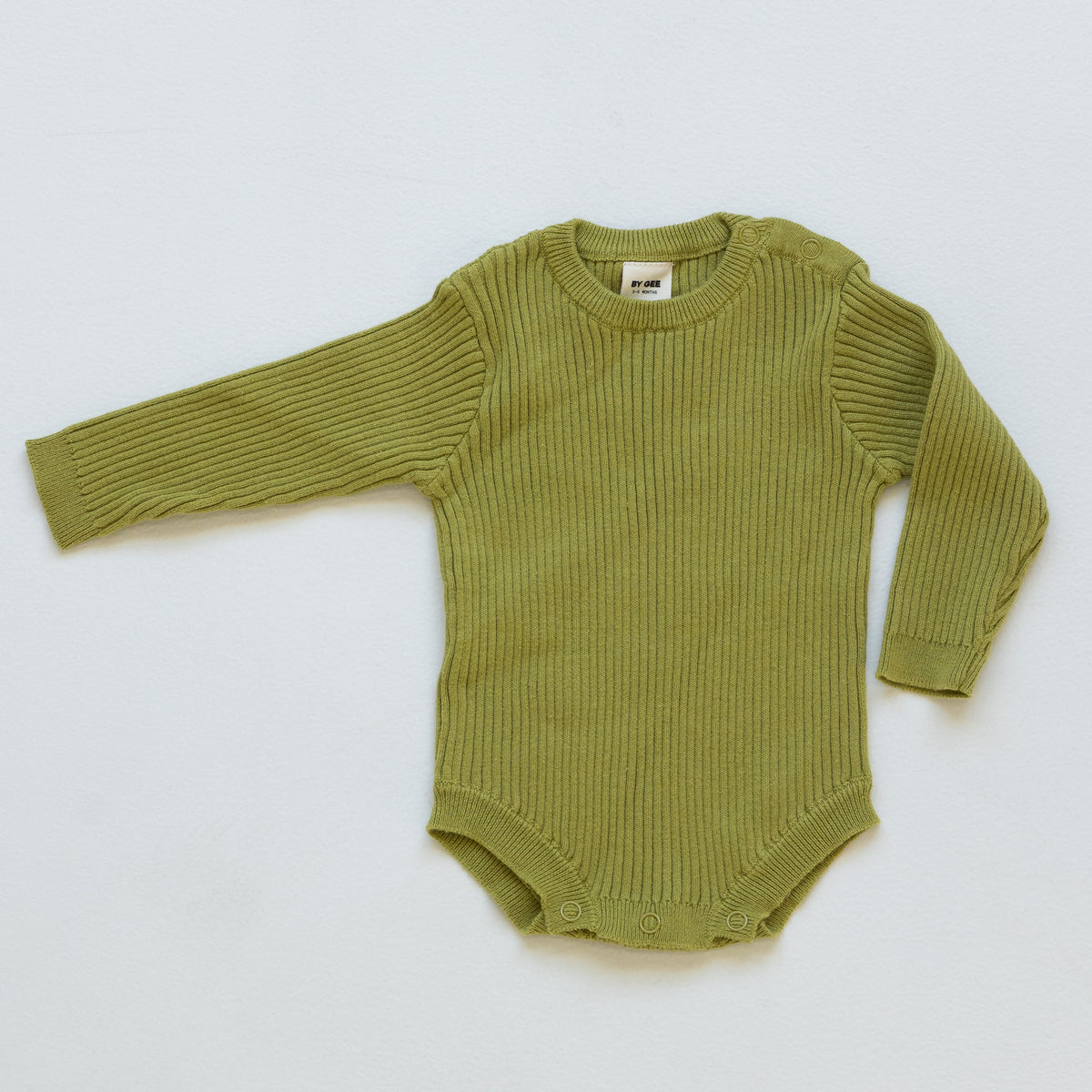 Organic Knitted Romper - Apple Green