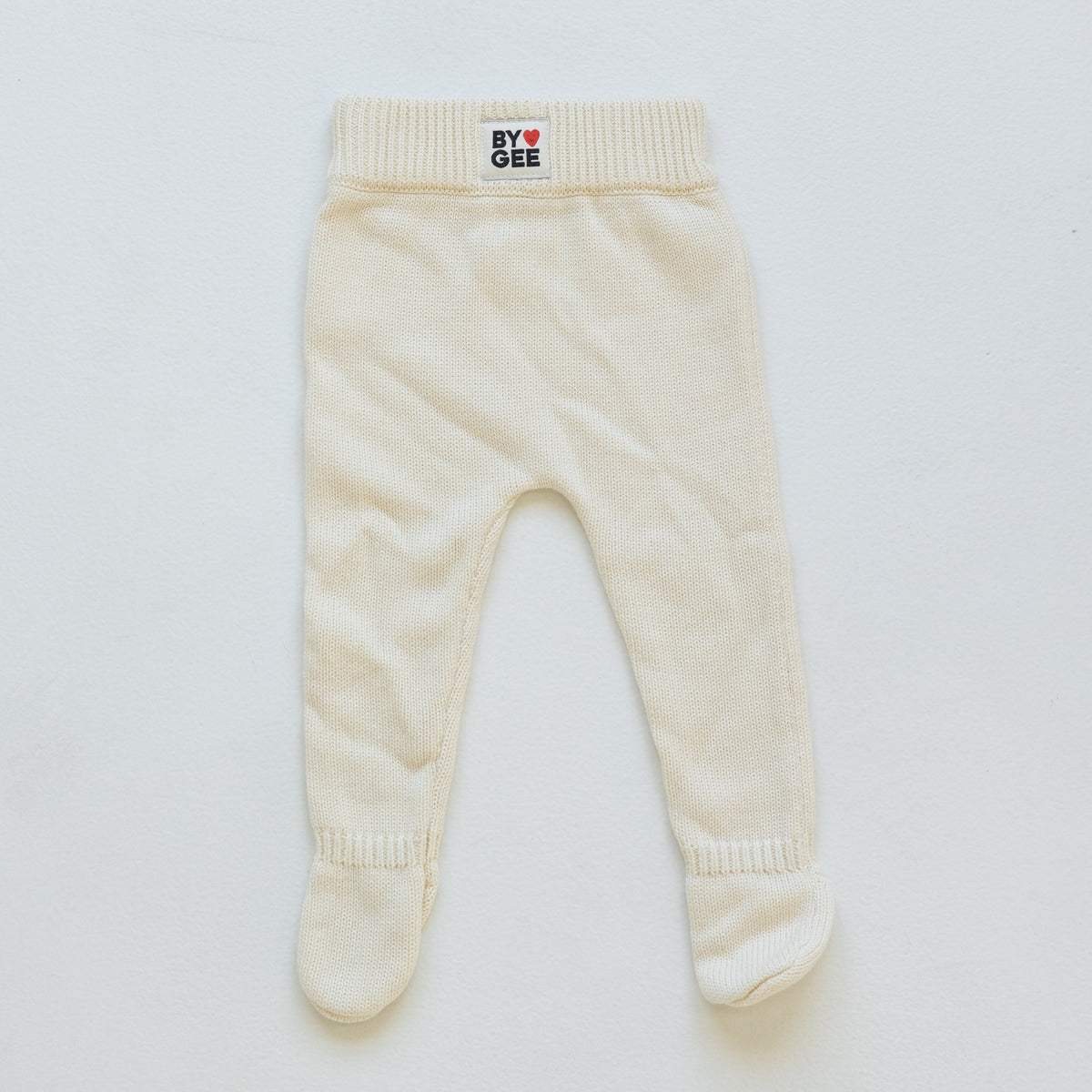 Organic Knitted Pants - Vanilla Cream