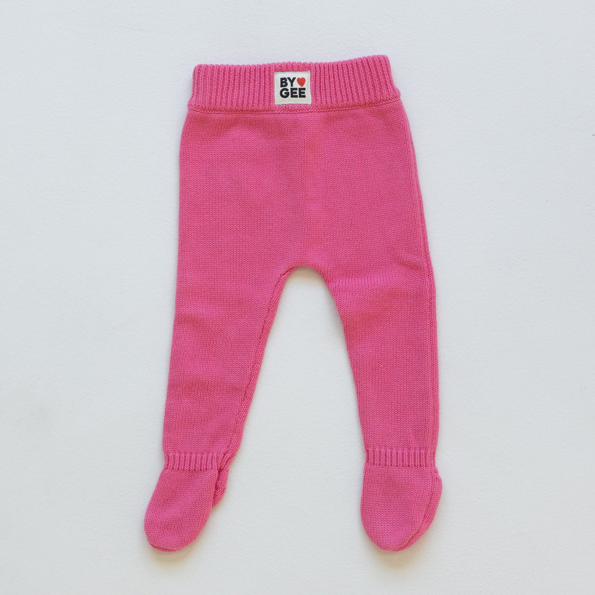 Organic Knitted Pants - Strawberry