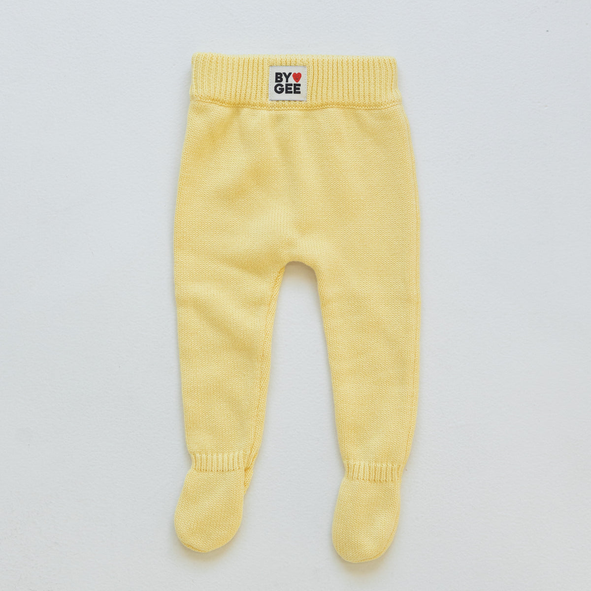 Organic Knitted Pants - Butter Yellow