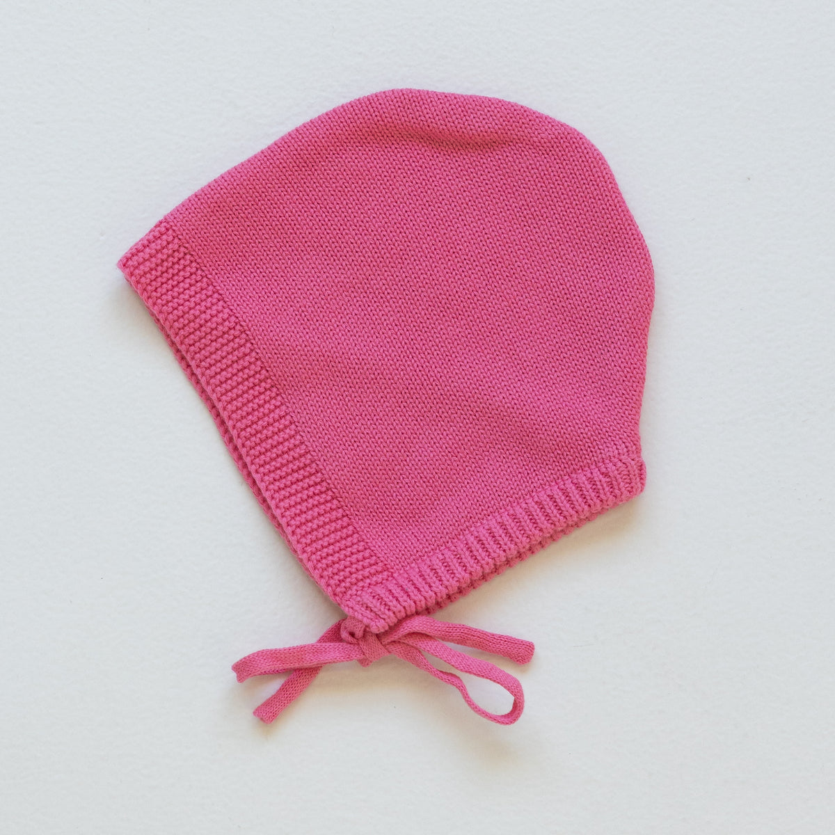 Organic Knitted Bonnet - Strawberry