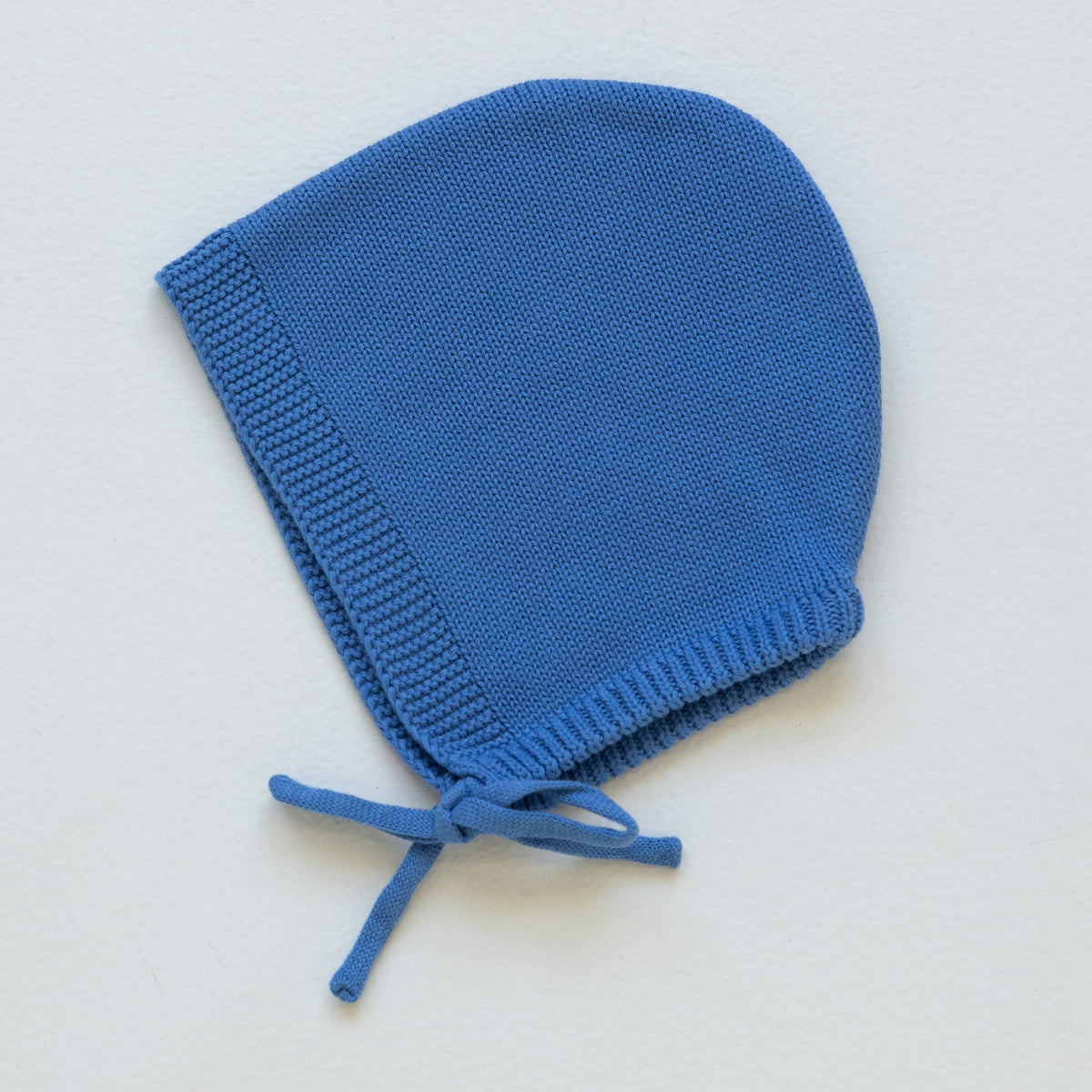 Organic Knitted Bonnet - Blueberry