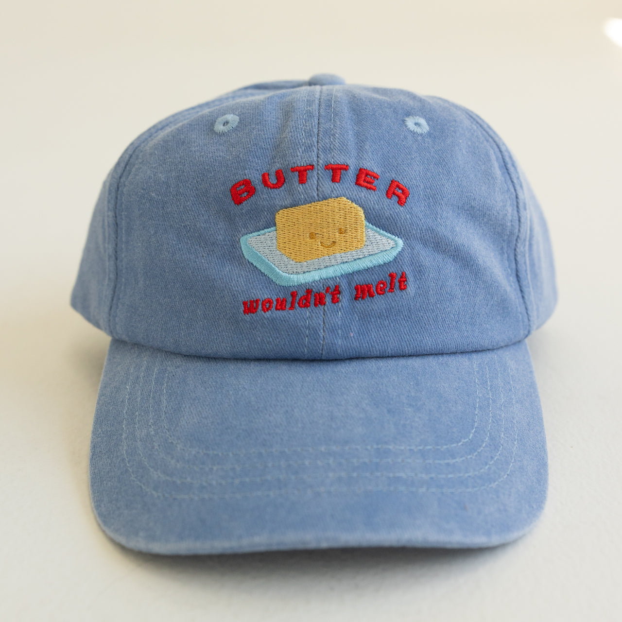 Kids Butter Cap - Acid Wash Blue