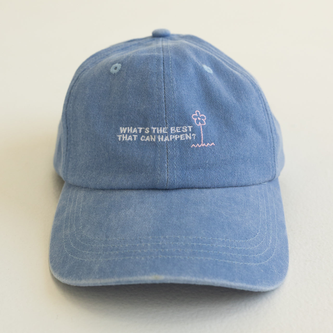 Adult Optimism Cap - Acid Wash Blue
