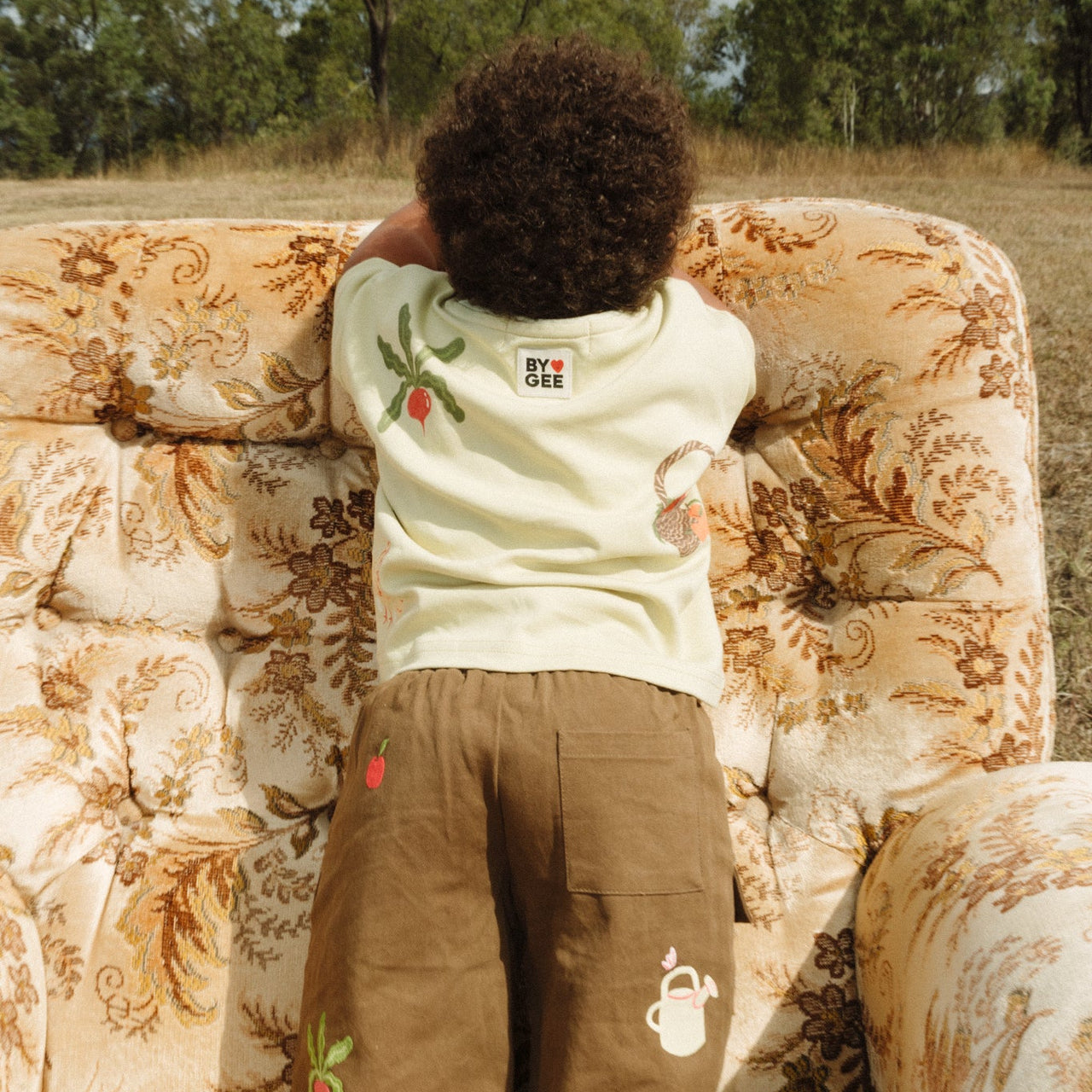 Locally Grown Oversized Boxy Tee - Pistachio