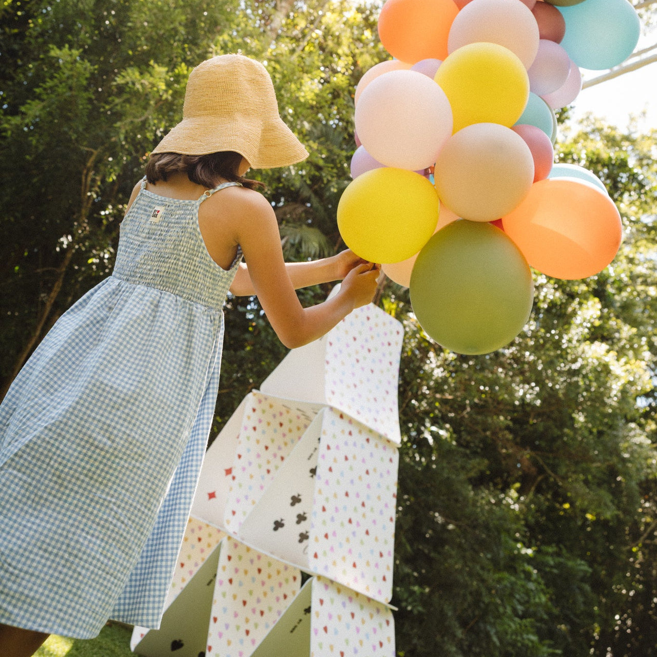 Summer Days Dress Set - Blue Gingham