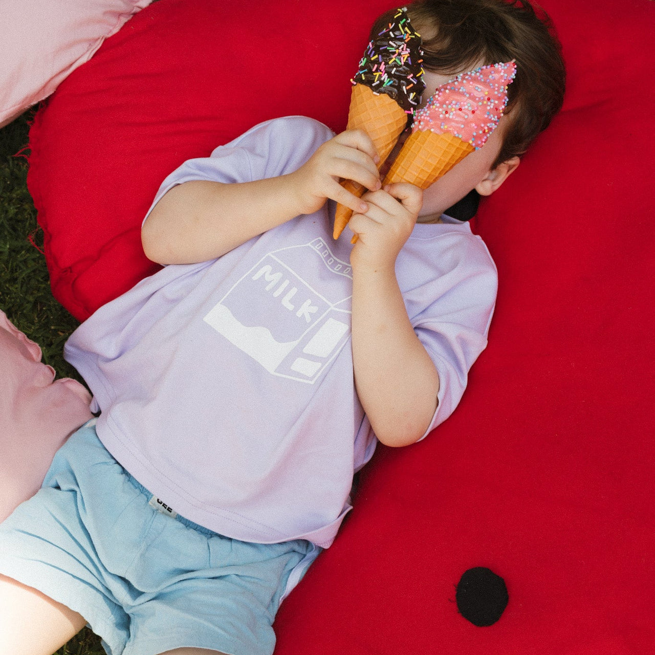 Milk Boxy Tee - Lavender