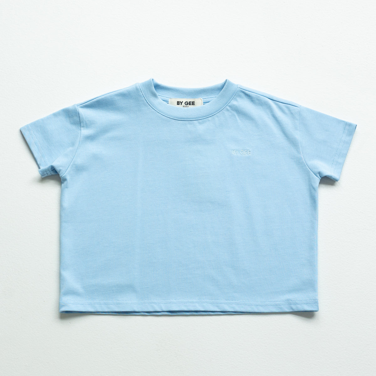 Kids Organic Essential Boxy Tee - Cornflower Blue