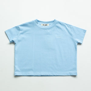 Kids Organic Essential Boxy Tee - Cornflower Blue