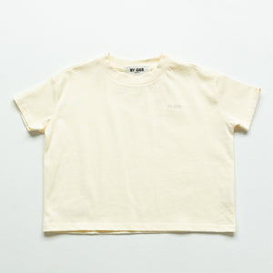 Kids Organic Essential Boxy Tee - Milk