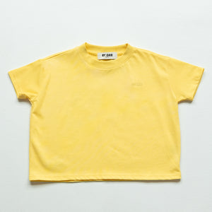 Kids Organic Essential Boxy Tee - Banana