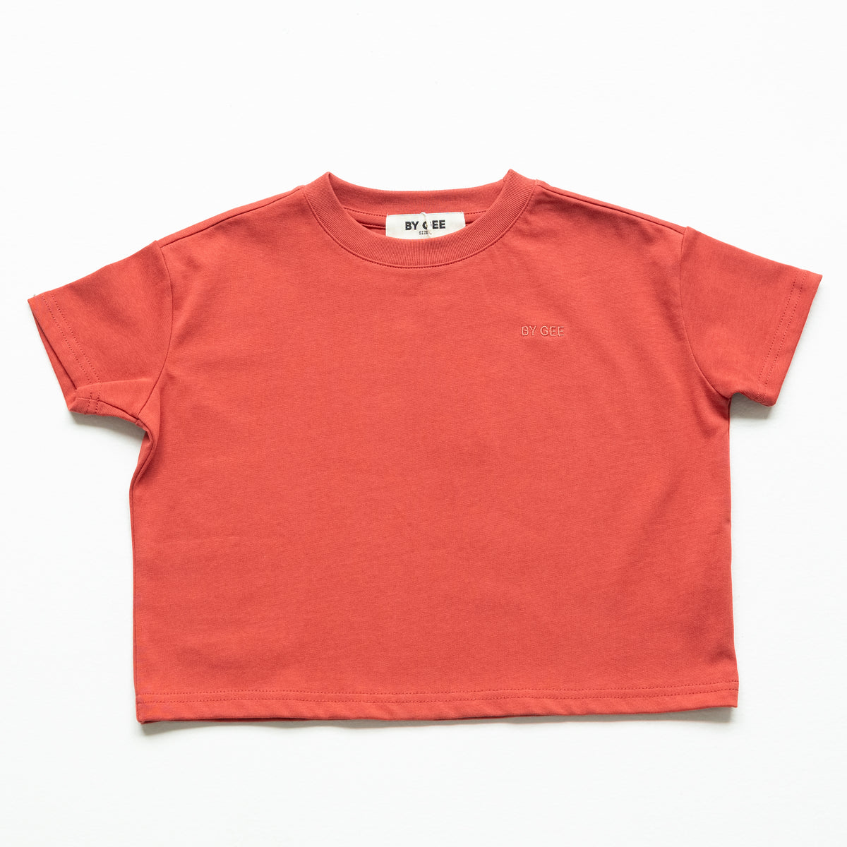 Kids Organic Essential Boxy Tee - Tomato