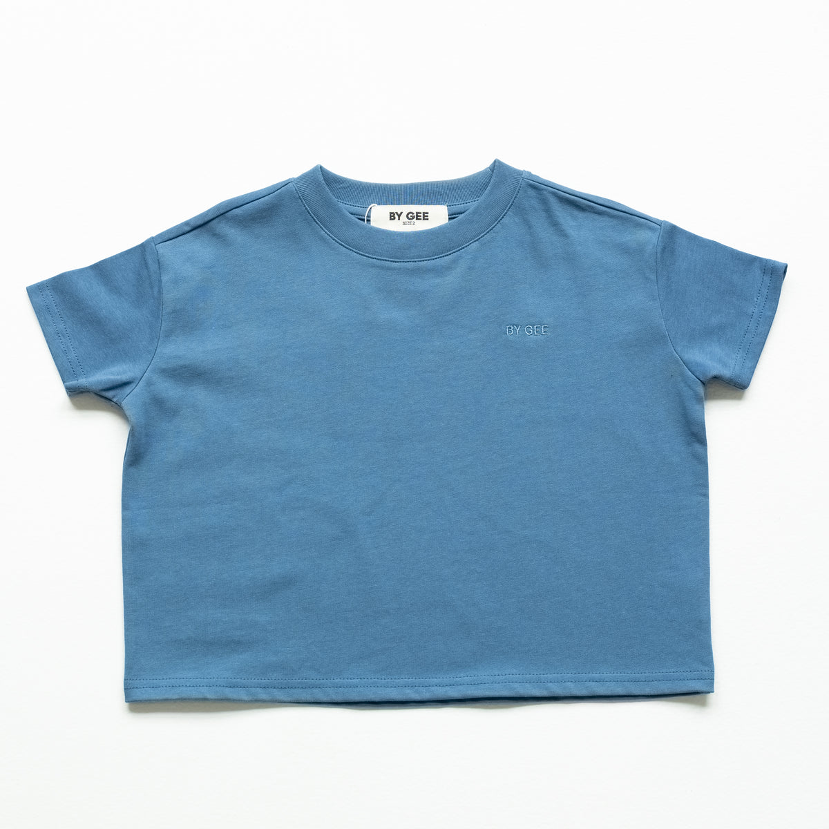 Kids Organic Essential Boxy Tee - Navy