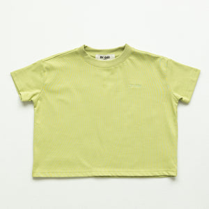Kids Organic Essential Boxy Tee - Apple Green