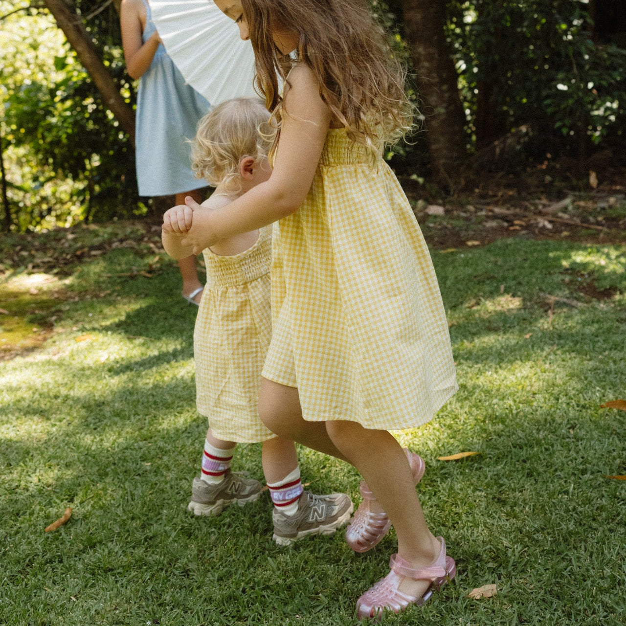 Summer Days Dress Set - Yellow Gingham