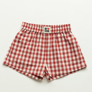 Racer Short - Red Gingham