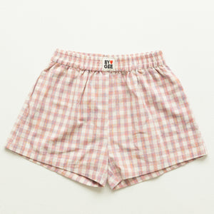 Racer Short - Pink Gingham