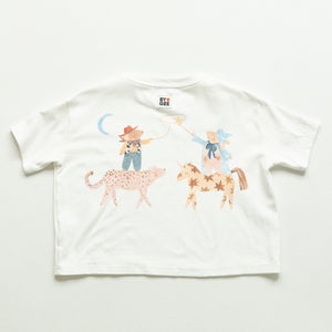 Mostly Kind Oversized Boxy Tee - Cream