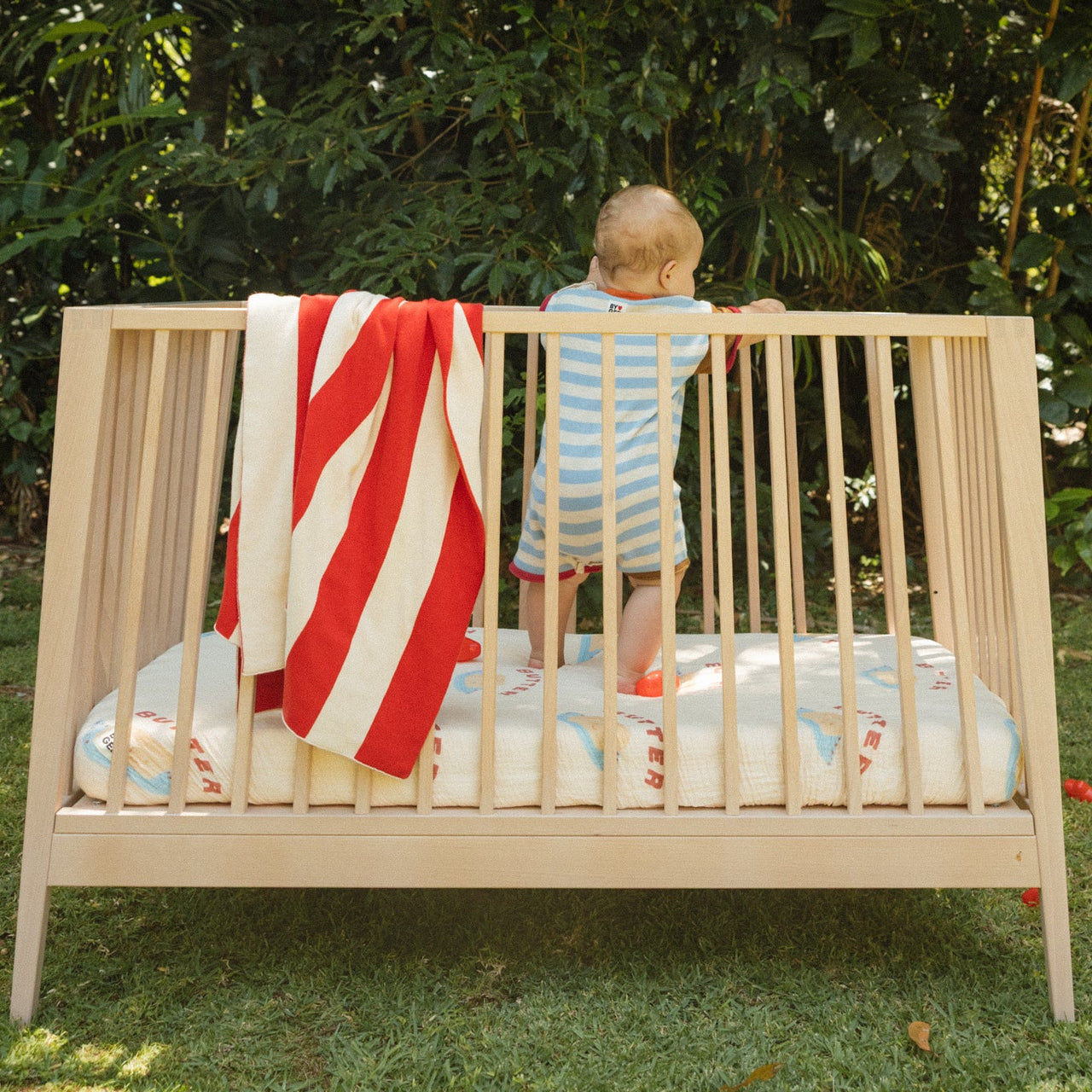 Butter Organic Washed Cotton Cot Sheet