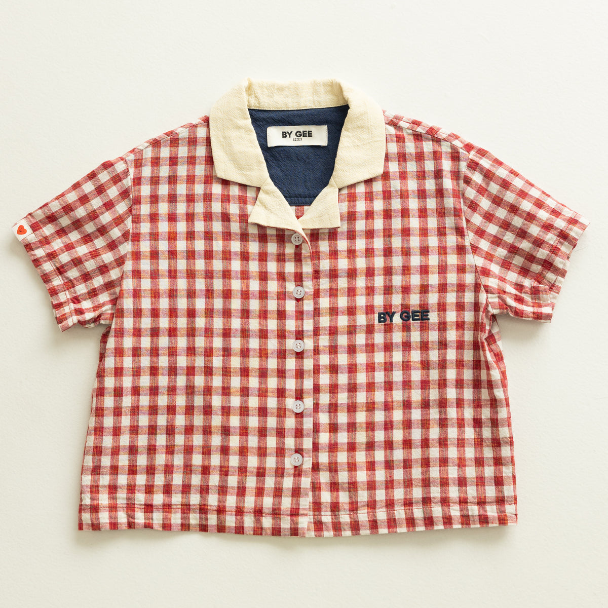 Boxy Dress Shirt - Red Gingham