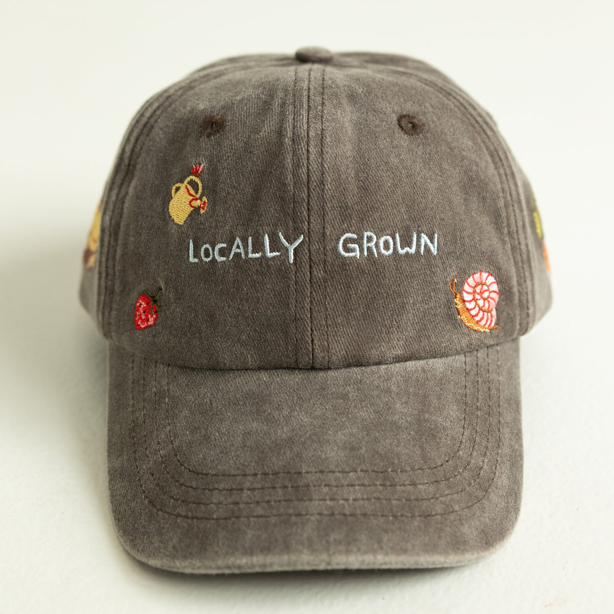 Kids Locally Grown Cap - Acid Wash Charcoal