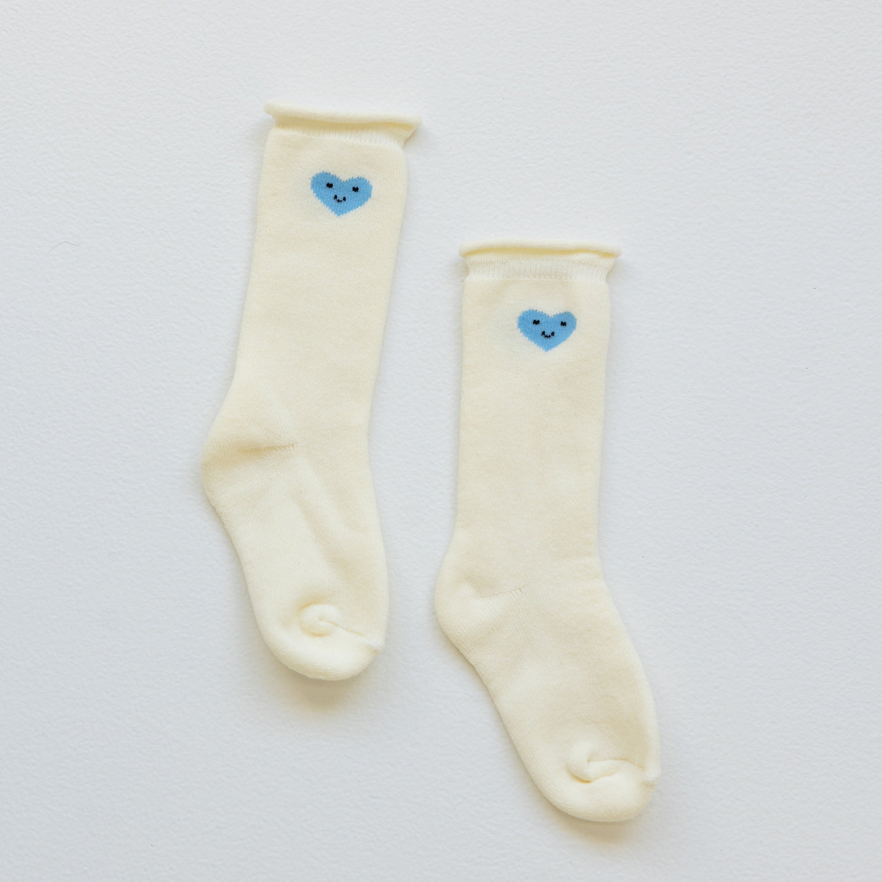 Cotton Mini Slouch Sock - Blue Heart