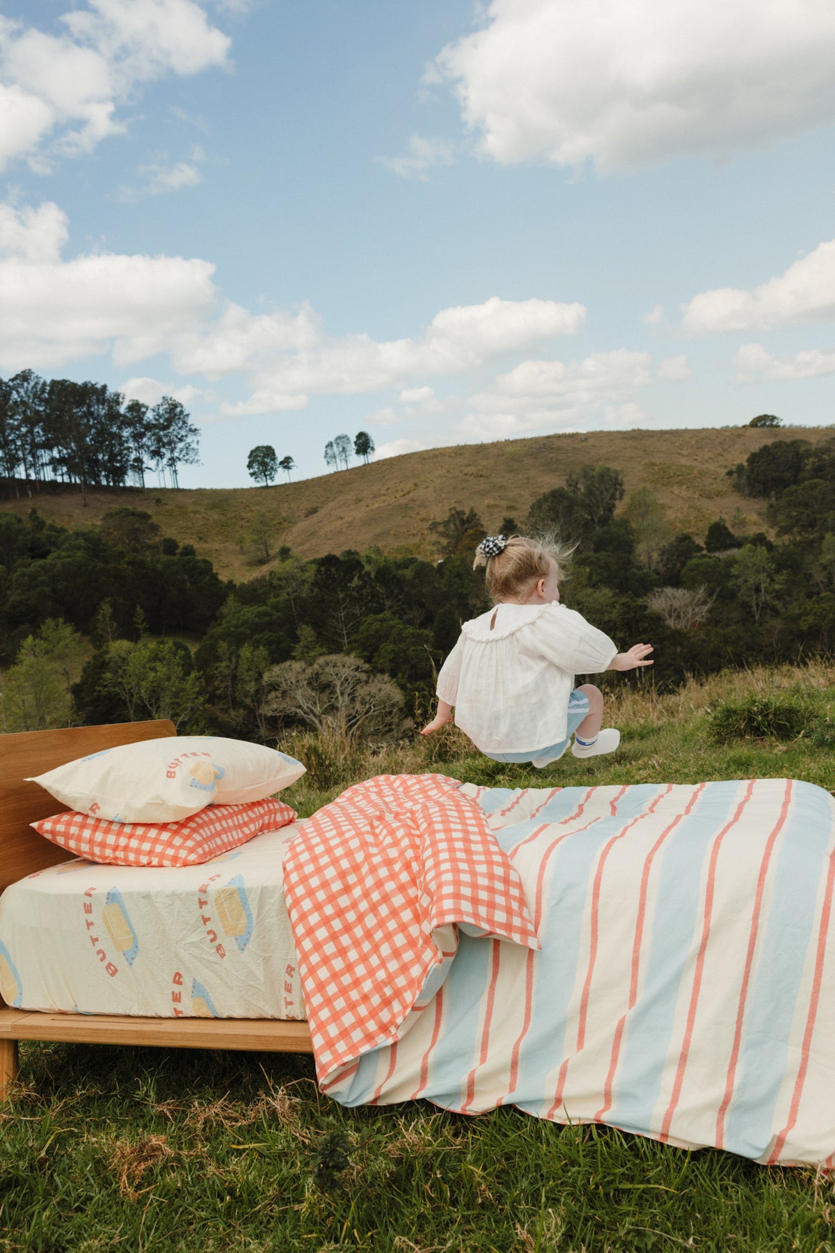 Butter Organic Washed Cotton Fitted Sheet Set
