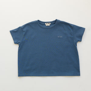Kids Organic Essential Boxy Tee - Navy