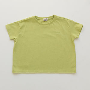 Kids Organic Essential Boxy Tee - Apple Green
