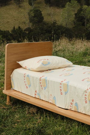 Butter Organic Washed Cotton Fitted Sheet Set