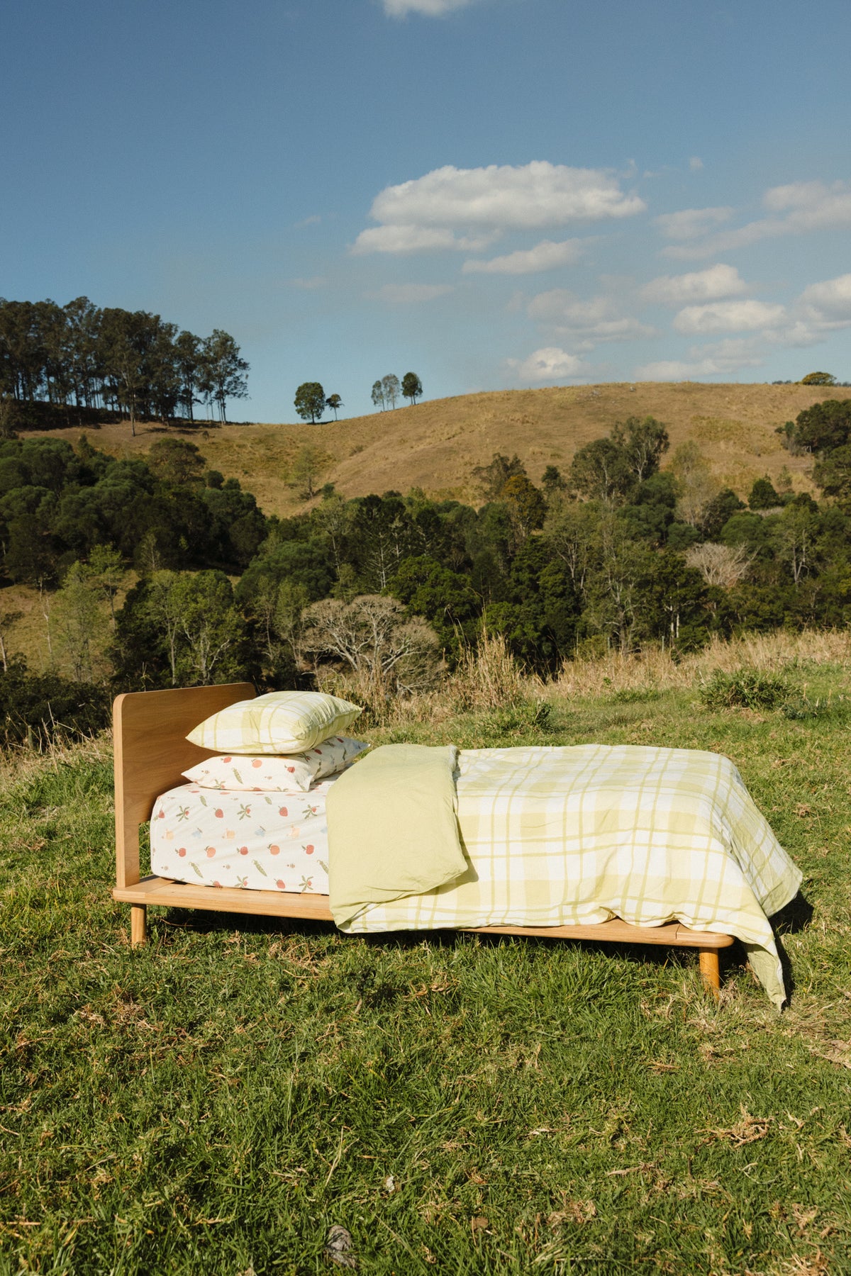 Garden Jumble Organic Washed Cotton Fitted Sheet Set