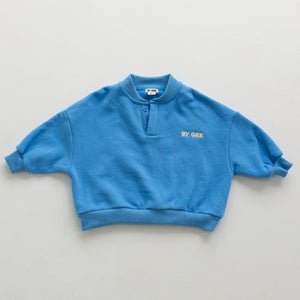 Cotton Boxy Sweatshirt - Bluebird
