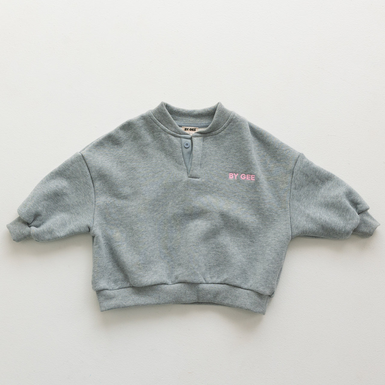 Cotton Boxy Sweatshirt - Grey Marle