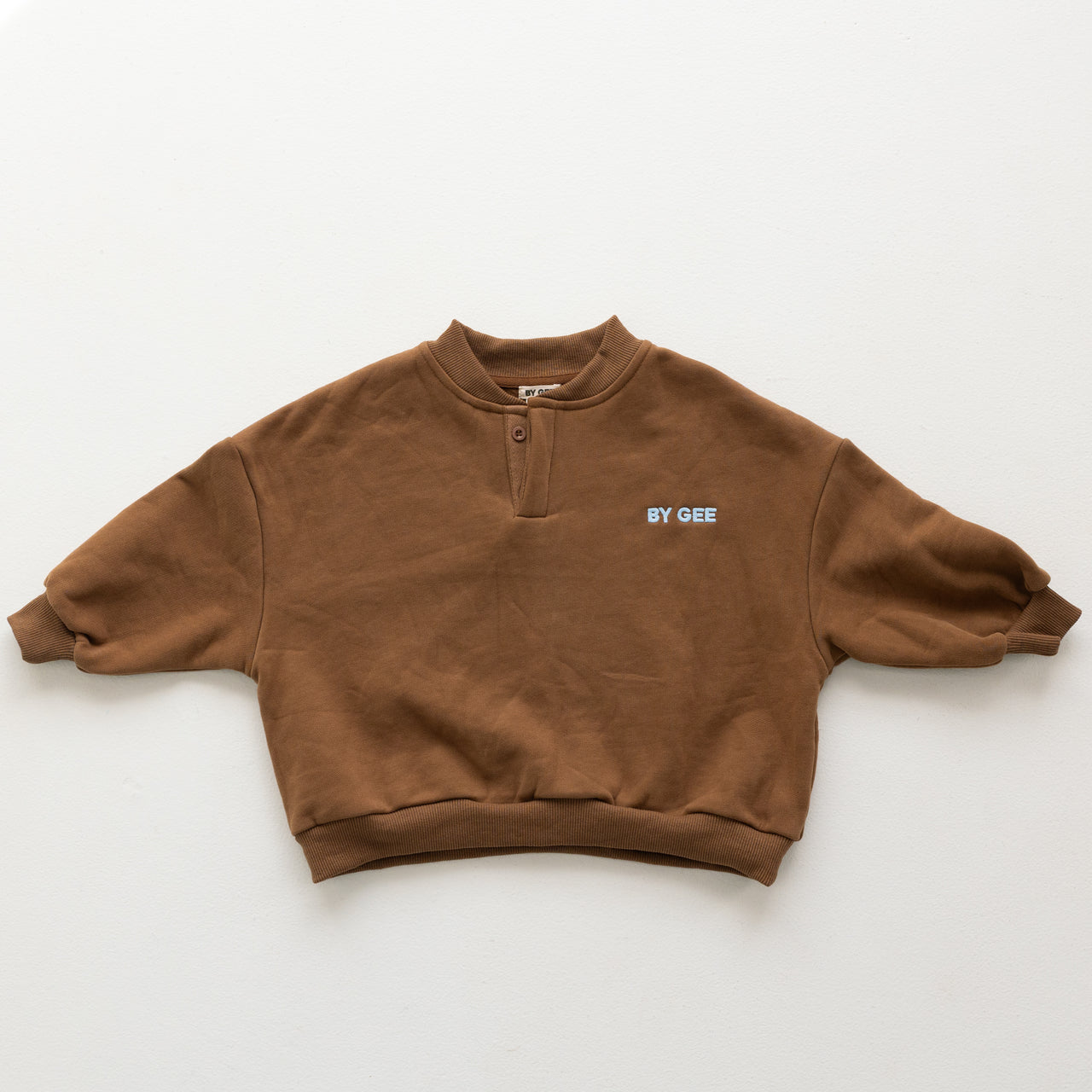 Cotton Boxy Sweatshirt - Chocolate