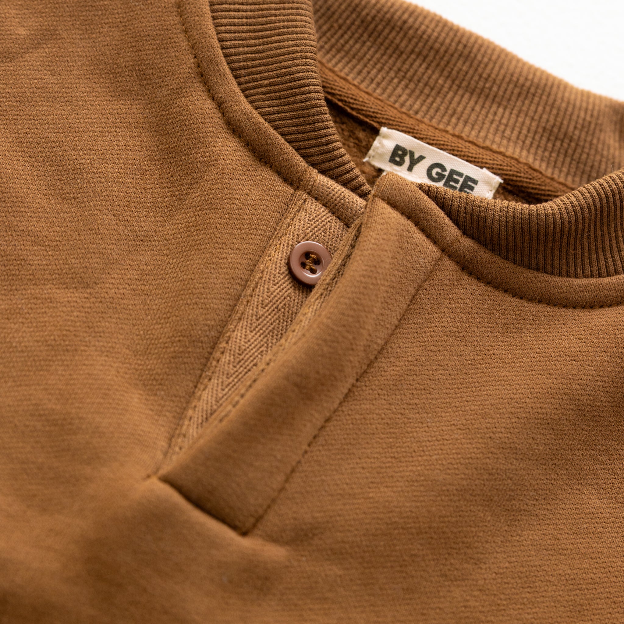 Cotton Boxy Sweatshirt - Chocolate - BY GEE