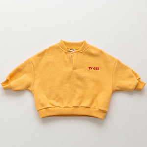 Cotton Boxy Sweatshirt - Honey