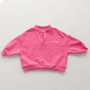 Cotton Boxy Sweatshirt - Peony
