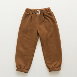 Cotton Wide Leg Sweatpant - Chocolate