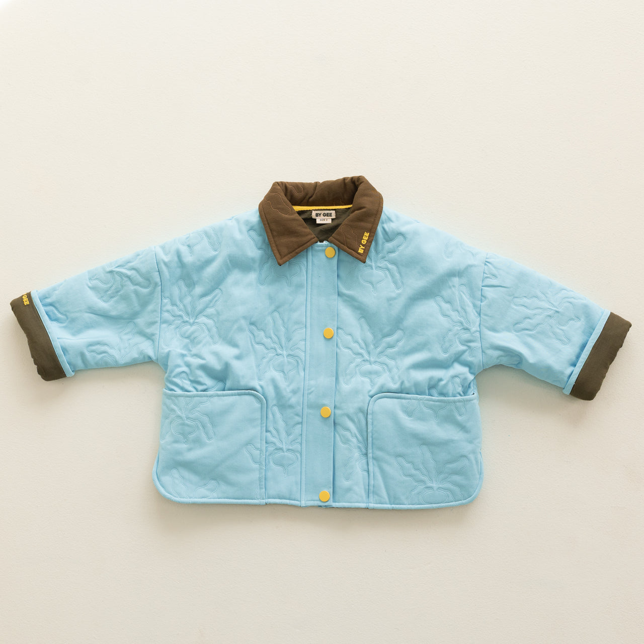 Radish Cotton Quilted Jacket - Sky