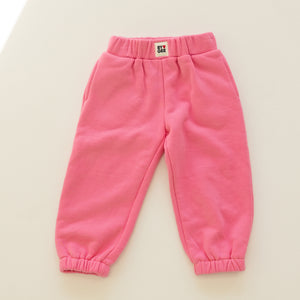 Cotton Wide Leg Sweatpant - Peony