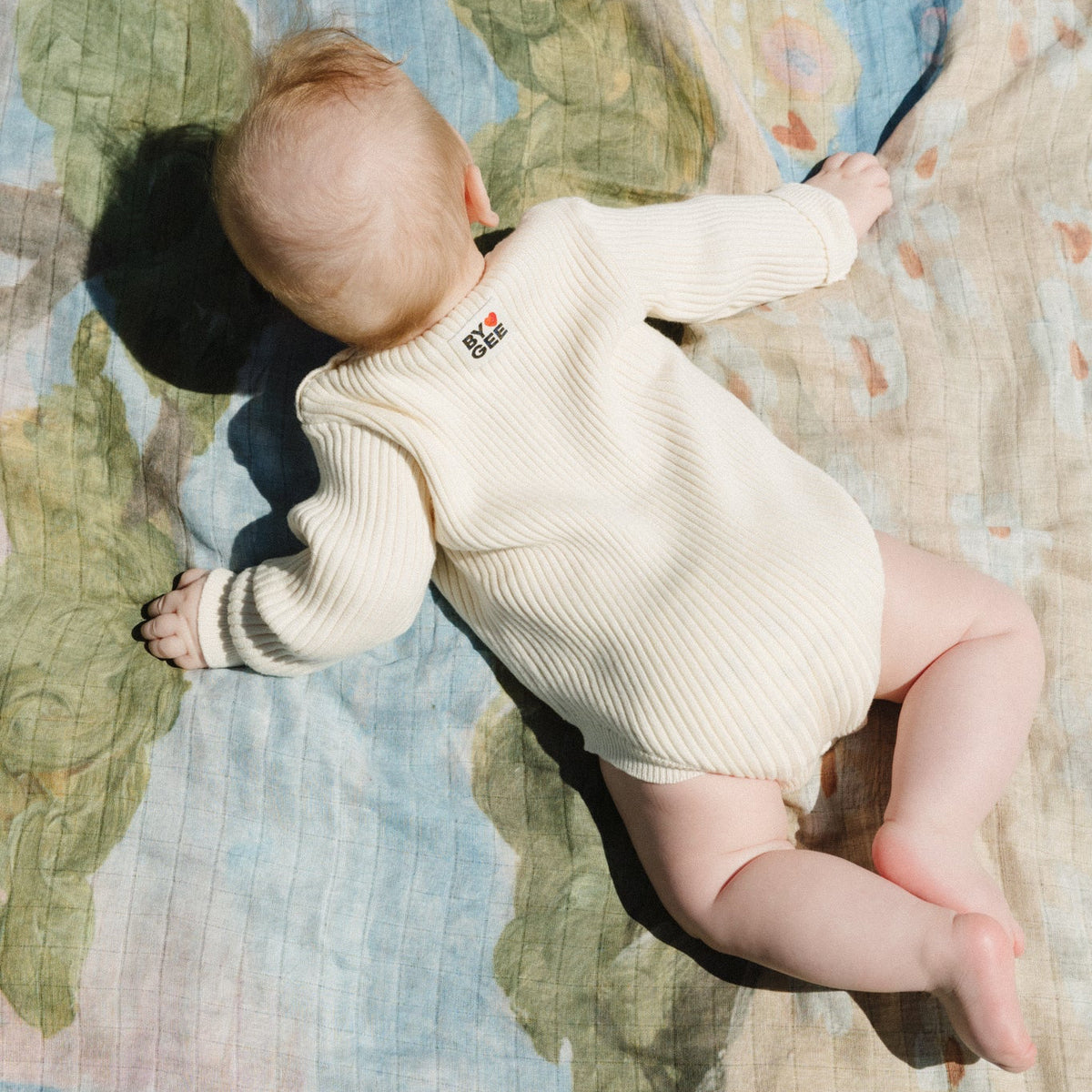 Organic Knitted Romper - Vanilla Cream
